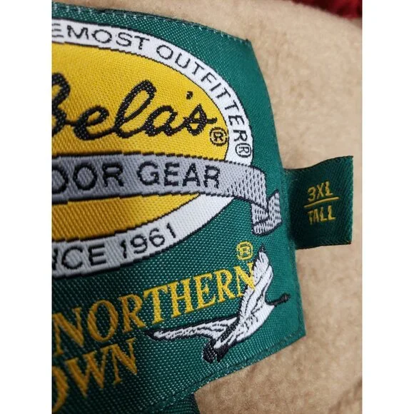 Cabelas Premier Northern Goose Down Puffer Vest Sherpa Lined Red Size 3XL Tall - Picture 8 of 12